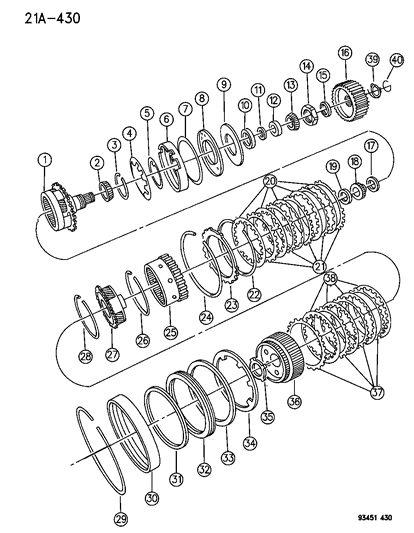 1996 Dodge Intrepid Gear Train Diagram