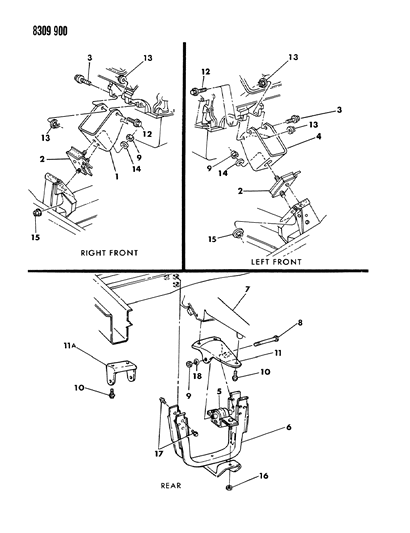 1988 Dodge Ram Wagon Engine Mounting Diagram 2