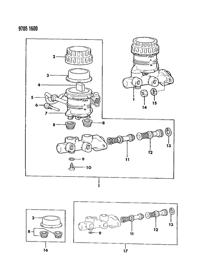 1989 Dodge Colt Master Cylinder Diagram