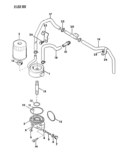 Engine Oil Filter - 1984 Jeep Wrangler