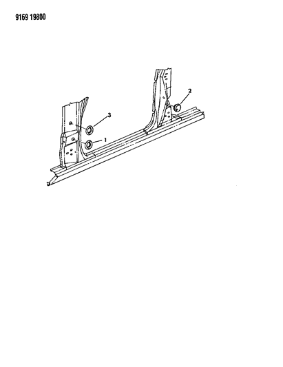 1989 Chrysler Fifth Avenue Plugs - Body Side Diagram