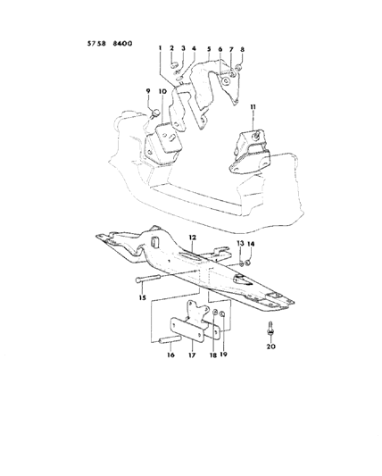 1985 Dodge Ram 50 Engine Mounting Diagram 3