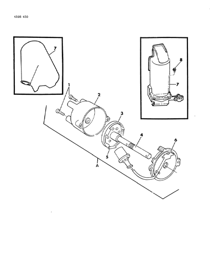 1984 Chrysler LeBaron Distributor Diagram 2