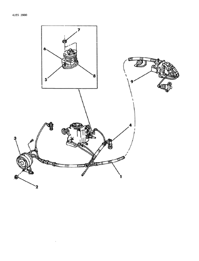 1985 Dodge Ram Van EGR System Diagram 3