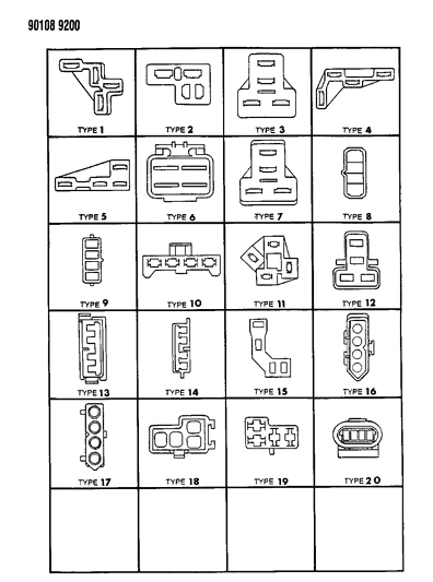1990 Chrysler Town & Country Insulators 4 Way Diagram