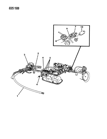 1988 Dodge Ramcharger EGR System Diagram 1