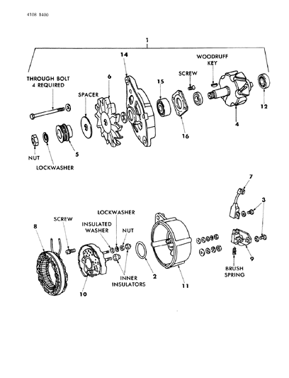 1984 Chrysler New Yorker Alternator Diagram 4