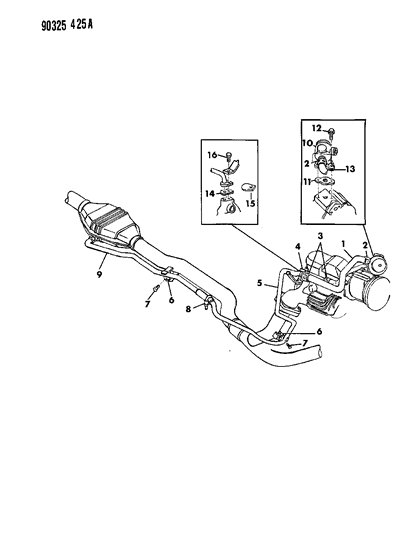 1991 Dodge Dakota Air Pump Tubing Diagram 3