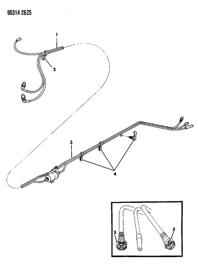 1992 Dodge Ram Wagon Fuel Line Diagram 1