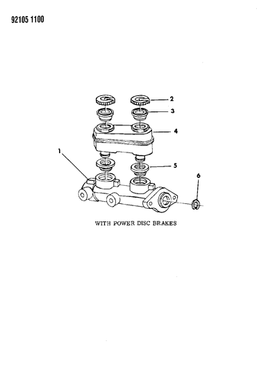 1992 Chrysler New Yorker Salon Master Cylinder Diagram 1