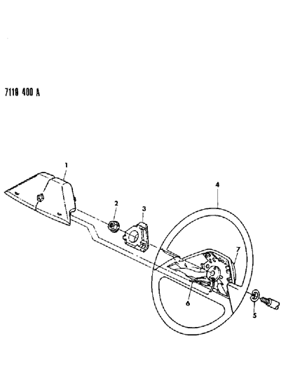 1987 Chrysler Fifth Avenue Steering Wheel Diagram