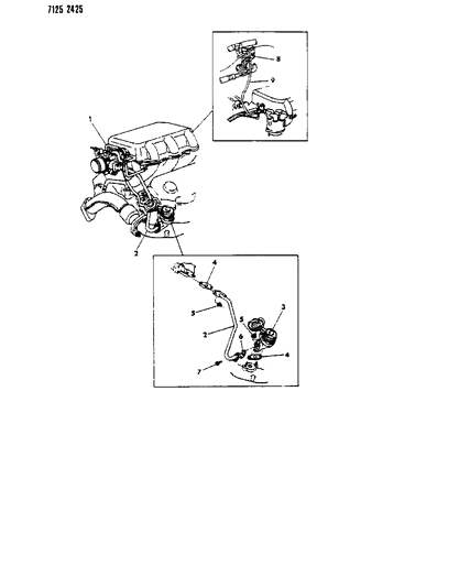 1987 Dodge Caravan EGR System Diagram 8