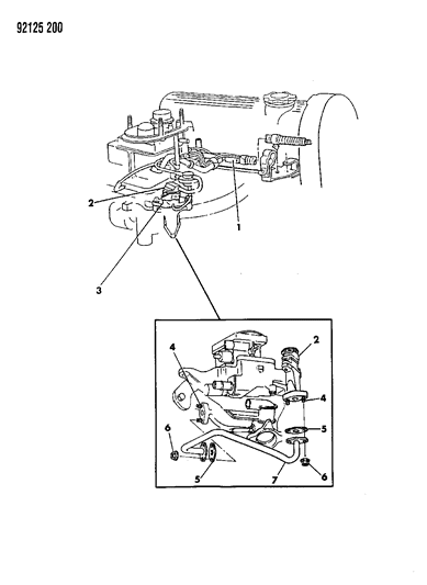 1992 Dodge Daytona EGR System Diagram 1