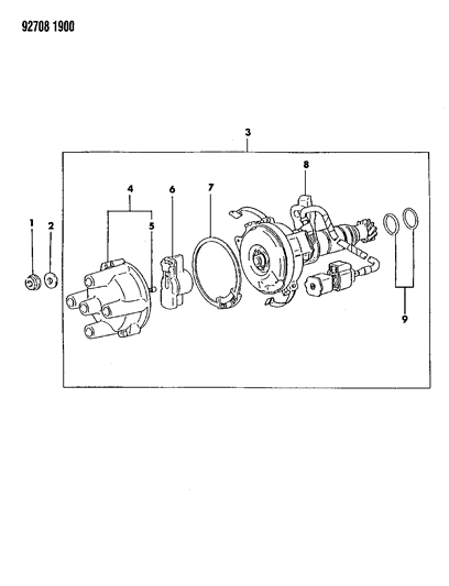 1993 Dodge Ram 50 Distributor Diagram