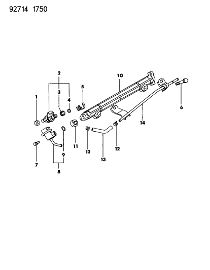 1992 Dodge Ram 50 Fuel Injector Diagram