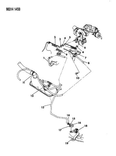 1993 Dodge W150 Throttle Control Diagram 2