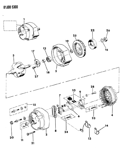 1986 Jeep J10 Alternator Diagram 4