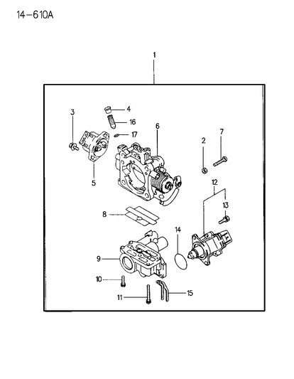 1995 Dodge Avenger Throttle Body Diagram 3