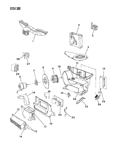 1988 Dodge Omni Heater Unit Diagram