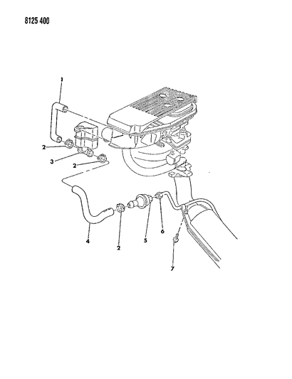 1988 Dodge Aries Aspirator Diagram