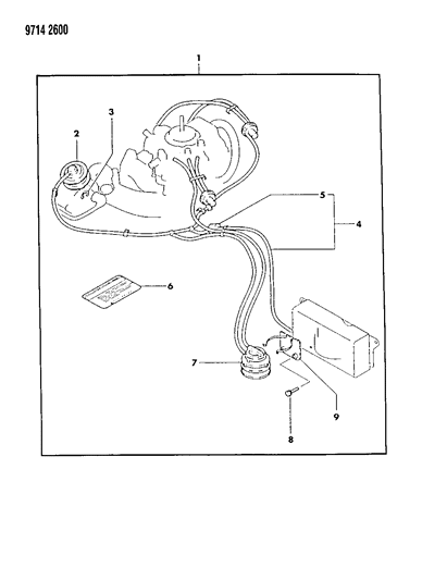 1989 Dodge Ram 50 High Altitude Conversion Package Diagram 1