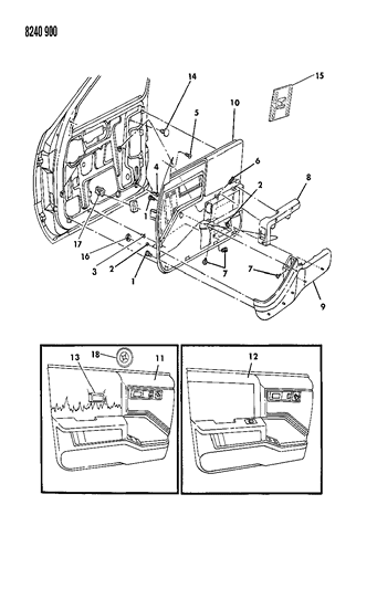 1988 Dodge Lancer FASTENER Diagram for 6501352