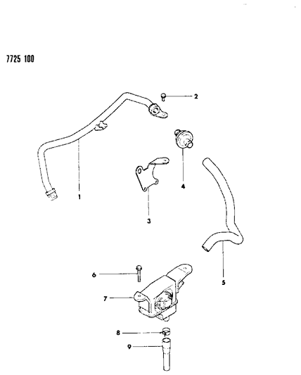 1988 Dodge Colt Secondary Air Supply System Diagram 1