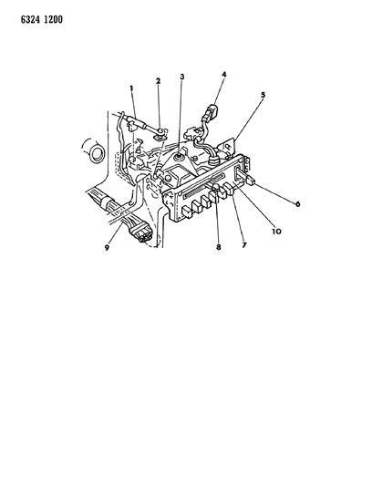1986 Dodge D250 Control, Air Conditioner Diagram
