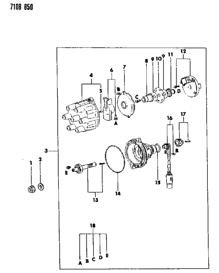 1987 Dodge Grand Caravan Distributor Diagram 4