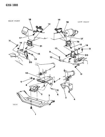 1987 Dodge Dakota Engine Mounting Diagram 2