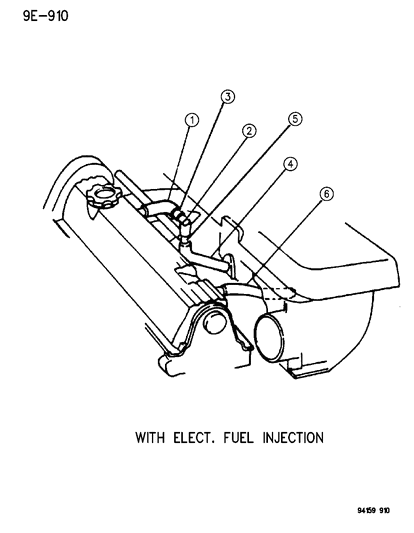 1994 Dodge Shadow Crankcase Ventilation Diagram 1