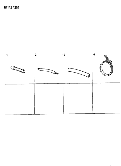 1992 Chrysler LeBaron Wiring Harness Repair Crimp Pkg.-Fusible Link Pkg.-Heat Shrink Tube Diagram