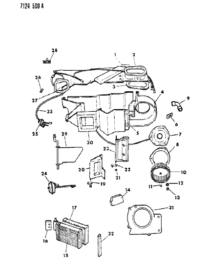 1987 Dodge Daytona Heater Unit Diagram