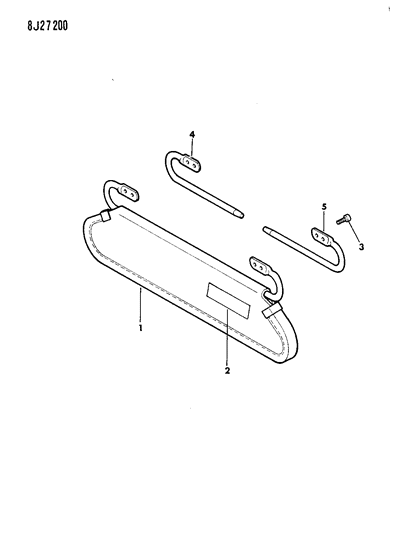 1988 Jeep Wrangler Assembly-RH Diagram for 5AE78JS1