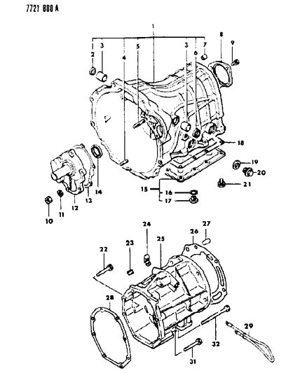 1987 Chrysler Conquest Case & Adapter Diagram