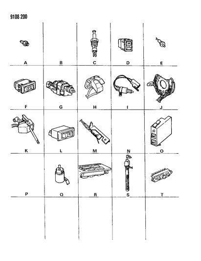 1989 Chrysler TC Maserati Switches Diagram