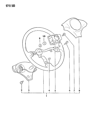 1989 Dodge Raider Steering Wheel Diagram