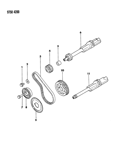 1989 Dodge Ram 50 Balance Shafts Diagram 2