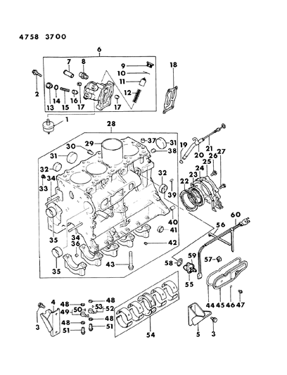 1984 Dodge Ram 50 Cap-Sealing Diagram for MD000427