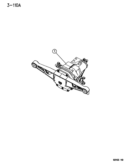 1993 Dodge Viper Differential Assembly, Rear Diagram 1