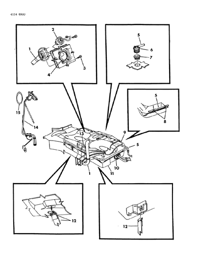 1984 Dodge Rampage Fuel Tank & Fuel Filler Diagram