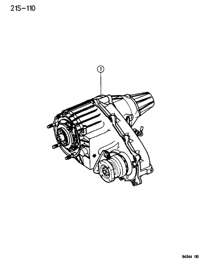 1996 Dodge Ram 2500 Transfer Case Assembly Diagram 2