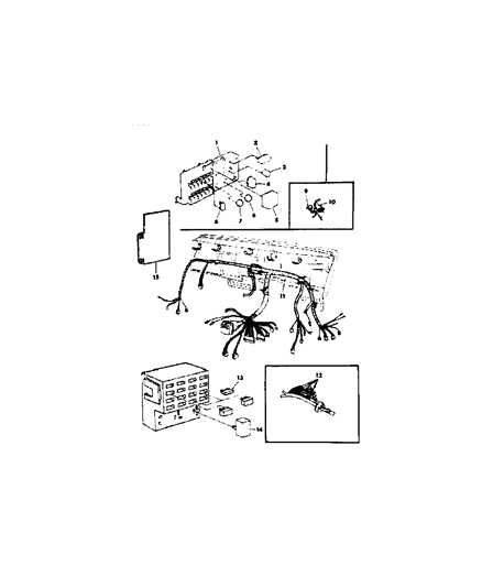 1984 Dodge Rampage Instrument Panel Wiring Diagram