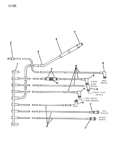 1985 Dodge Charger Quad Vacuum Solenoid Hose Harness Diagram