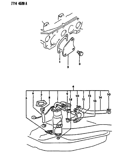 1988 Dodge Colt Gasket-Fuel Pump Tank Gauge Diagram for MB400686