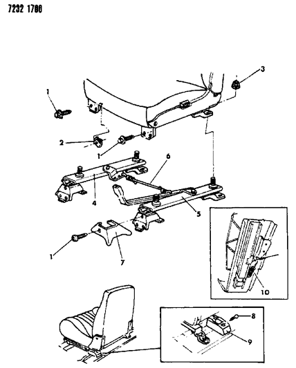 1987 Dodge Shadow Adjuster--Manual And Covers P Body Diagram