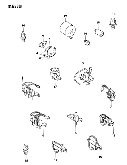 1984 Jeep Wrangler Emission Control Components Diagram