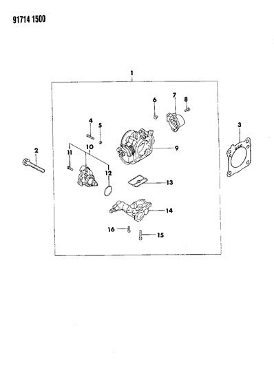 1991 Dodge Ram 50 Throttle Body Diagram 2