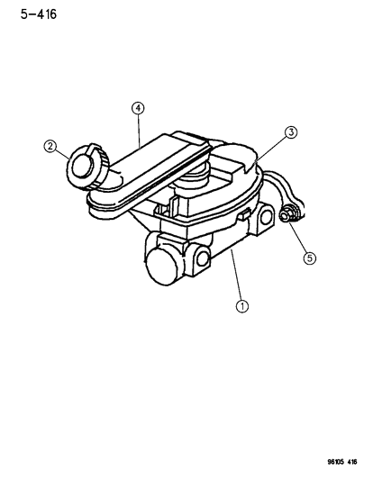 1996 Chrysler Town & Country Master Cylinder Diagram