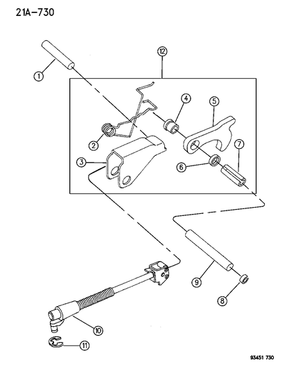 1995 Chrysler Concorde Parking Sprag Diagram